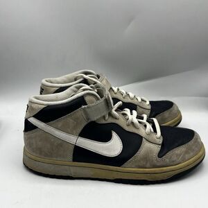 Vtg Nike Dunk High Mens Size 6.5 Black/Gray Leather/Suede Skate Shoes Sneakers